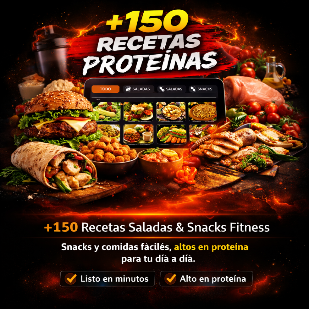 +150 Recetas Saladas Protéicas - App interactiva y simple de usar.