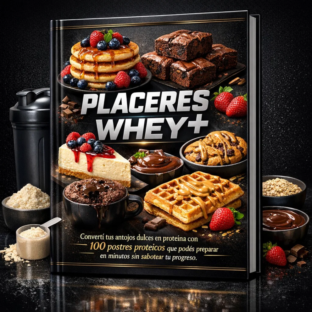 PLACERES WHEY+ | 100 Postres Proteicos para Disfrutar lo Dulce sin Sabotear tu Progreso